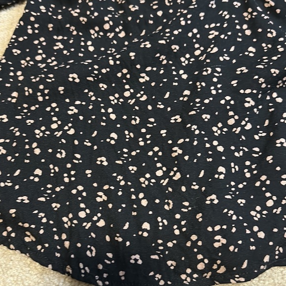 Urban Romantics black cheetah print blouse L - Picture 6 of 9